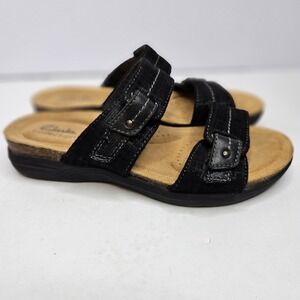 Clarks Collection Sandals Ultimate Comfort Size 7M Black